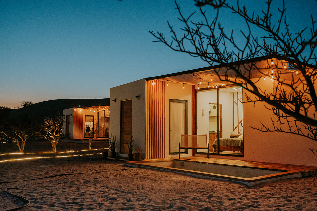casa de lujo en el desierto